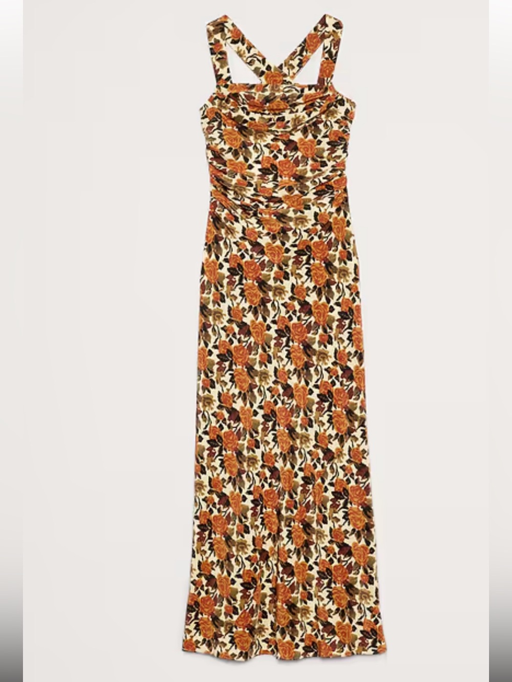BNWT - Banana Republic Matte Silk Cowl Neck Backless Maxi Dress